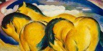 Die kleinen gelben Pferde, nach Franz Marc